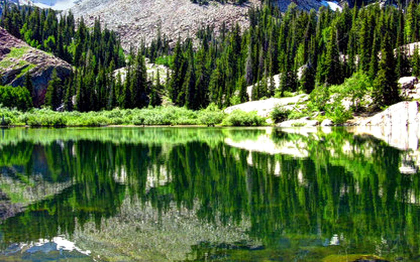 Lake Blanche trail scenery